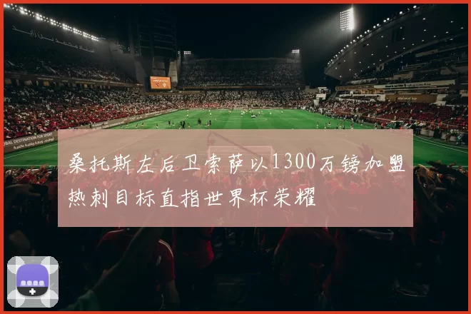 桑托斯左后卫索萨以1300万镑加盟热刺目标直指世界杯荣耀